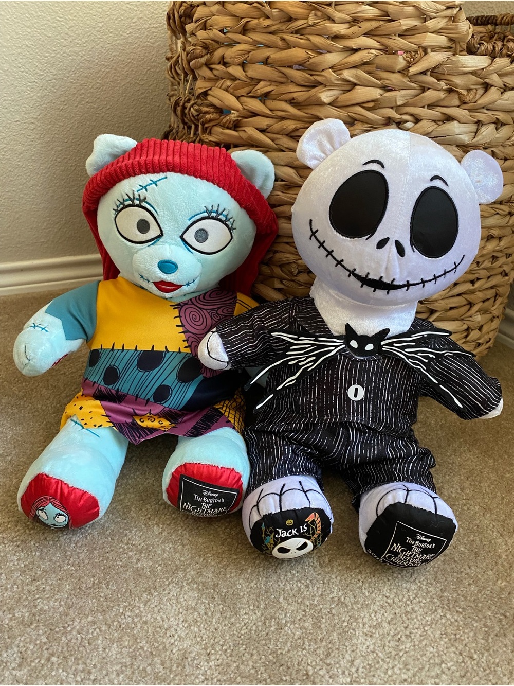 Jack & Sally Nightmare Before Christmas BAB 30th Anniversary Plush Set Halloween